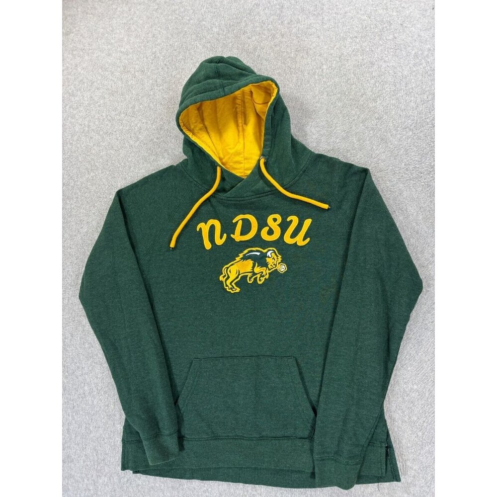 North Dakota State Bison Stitched Campus Hoodie Sweatshirt (Women's Small) Green